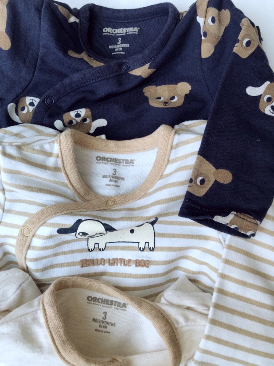 Lot de 3 pyjamas Orchestra 3 mois – photo 2